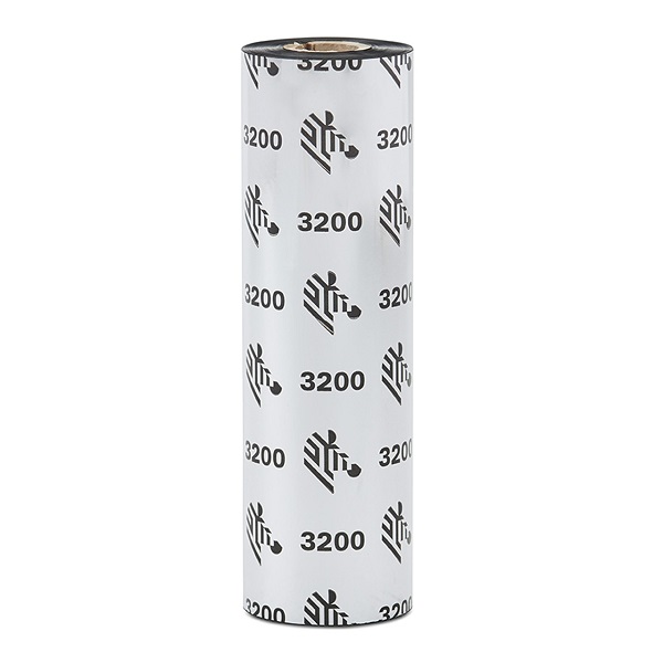 Zebra Thermal Transfer Ribbon Wax/Resin (3.30" x 244 ft) 3200 High Performance (0.5" Core) (12 Rolls/Ctn)