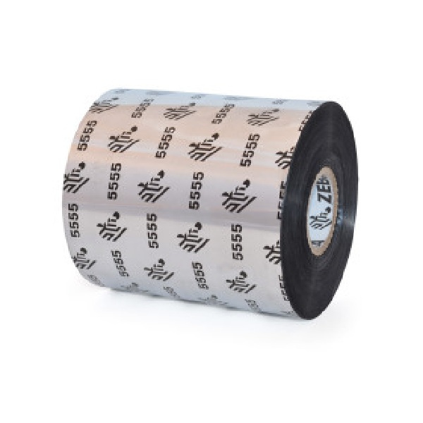 Zebra Thermal Transfer Ribbon, Wax/Resin (3.27" x 1476') 5555 Standard (1" Core) (6 Rolls/Ctn)