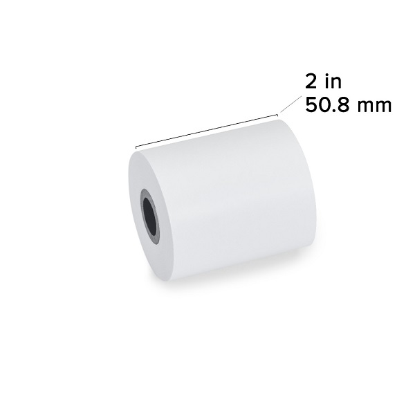 Zebra Direct Thermal 3.2 mil Receipt Paper (2" x 55') Z-Select 4000D (0.4" Core) (36 Rolls/Ctn) (Top Coated Paper) (Perforated) (1.8" Outer) (No Adhesive/Receipt) ( White)