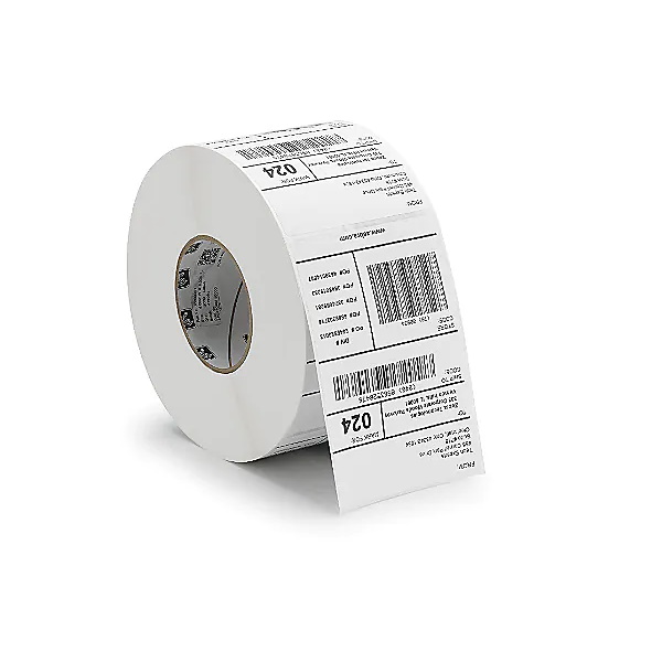 Zebra Direct Thermal Label Paper (3" x 5") Z-Perform 1000D (0.75" Core) (95/Roll) (36 Rolls/Ctn) (Non Coated Paper) (Perforated) (2.25" Outer) (Permanent Acrylic Adhesive) (White)