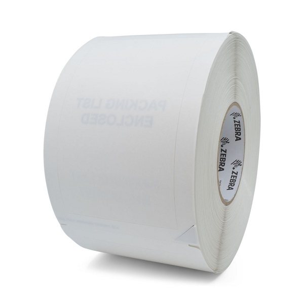 Zebra Direct Thermal Label, Paper (4" x 6") Z-Essentials 500D (3" Core) (Uncoated) (Permanent Acrylic Adhesive) (1,000 Labels/Roll) (4 Rolls/Ctn)