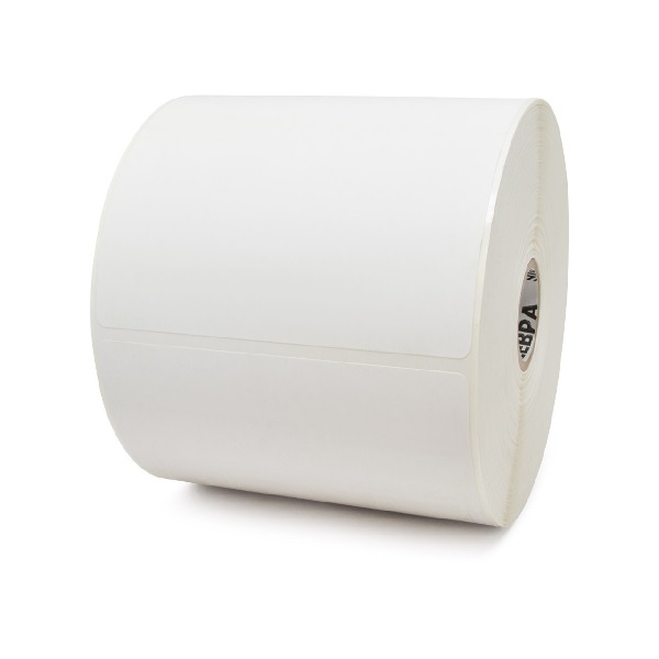 Zebra Direct Thermal Label, Paper (4" x 6") Z-Essentials 500D (1" Core) (Uncoated) (Permanent Acrylic Adhesive) (450 Labels/Roll) (12 Rolls/Ctn)