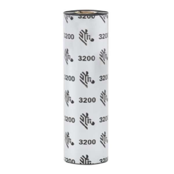 Zebra Thermal Transfer Ribbon, Wax/Resin (1.3" x 244') 3200 High Performance (0.5" Core) (12 Rolls/Ctn)