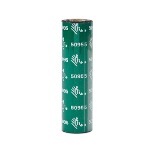 Zebra Thermal Transfer Ribbon, Resin (1.30" x 244') 5095 High Performance (0.5" Core) (12 Rolls/Ctn)