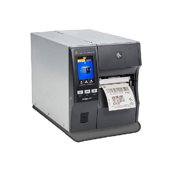 Zebra TT Printer ZT411: 4", 300dpi, Euro & UK Cord, Serial, USB, 10/100 Ethernet, Bluetooth 4.1/MFi, USB Host, Peel w/ Full Rewind, EZPL